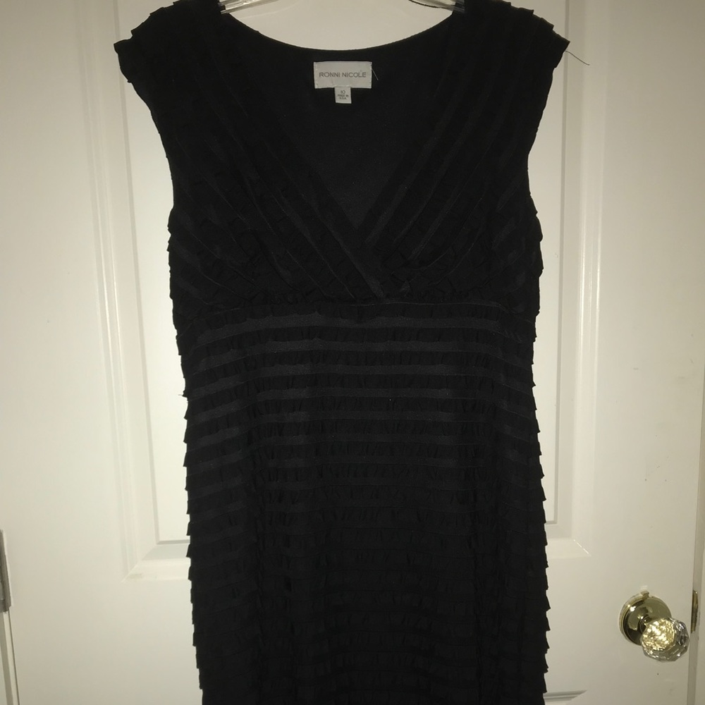 Black ruffle  dress   Never worn